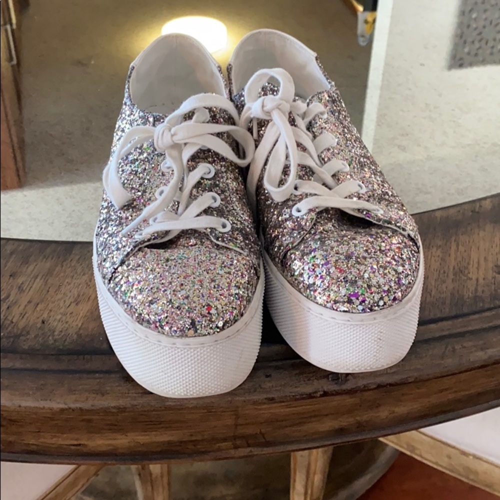 STEVE MADDEN | “Felecia” Glitter Sneakers